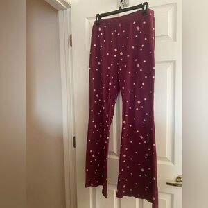 Old Navy Women's Burgundy Holiday Lounge Pants Large